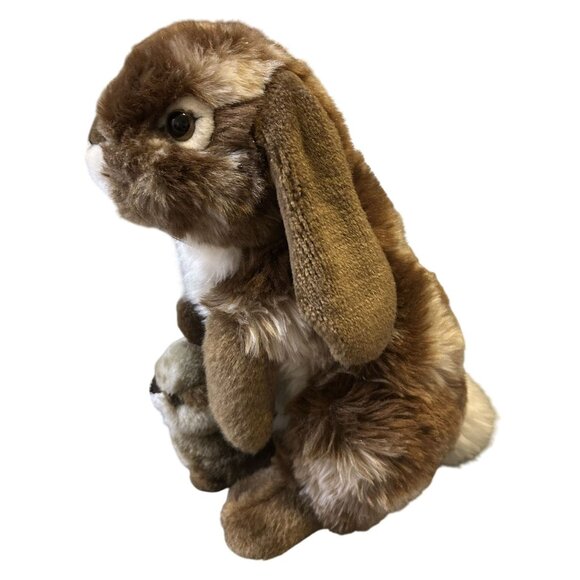 FAO Schwarz Plush Stuffed Wild Animal Lot - Rabbit 12" High Red Panda 18" Tiger - Picture 8 of 10